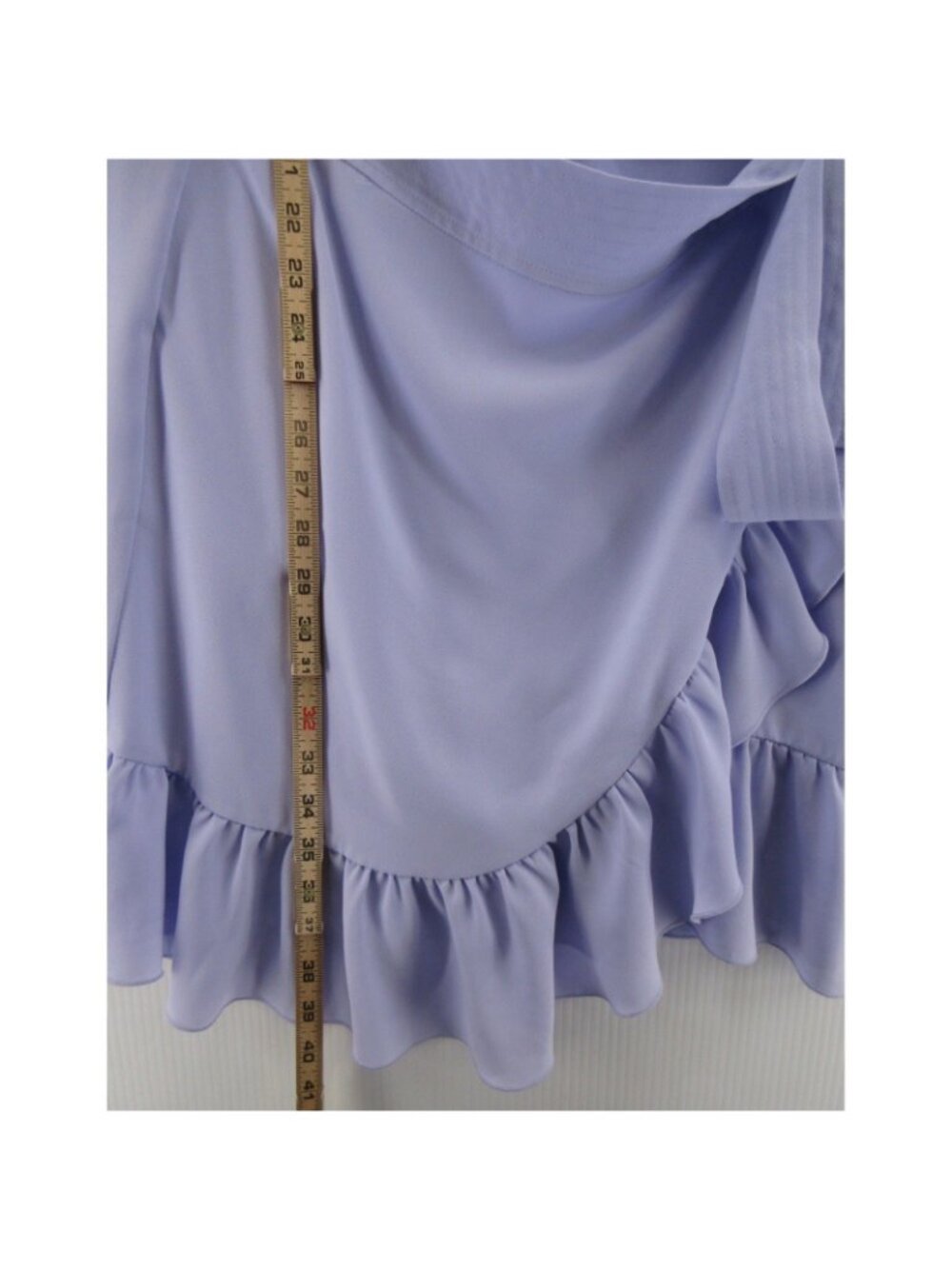 Aritzia Wilfred Dress Large Ninette Ruffle Wrap Waist Tie Woven - Picture 5 of 13